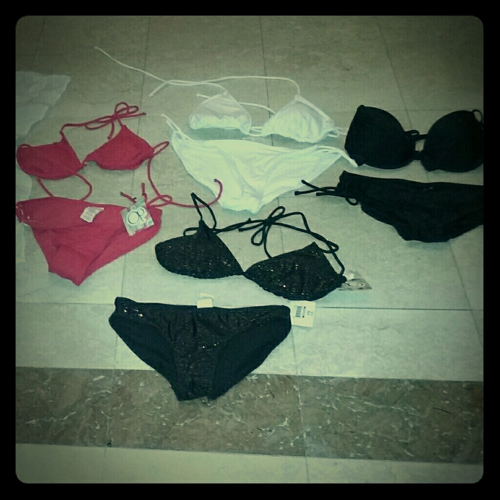 Four Juniors or Womens Bikinis size M
